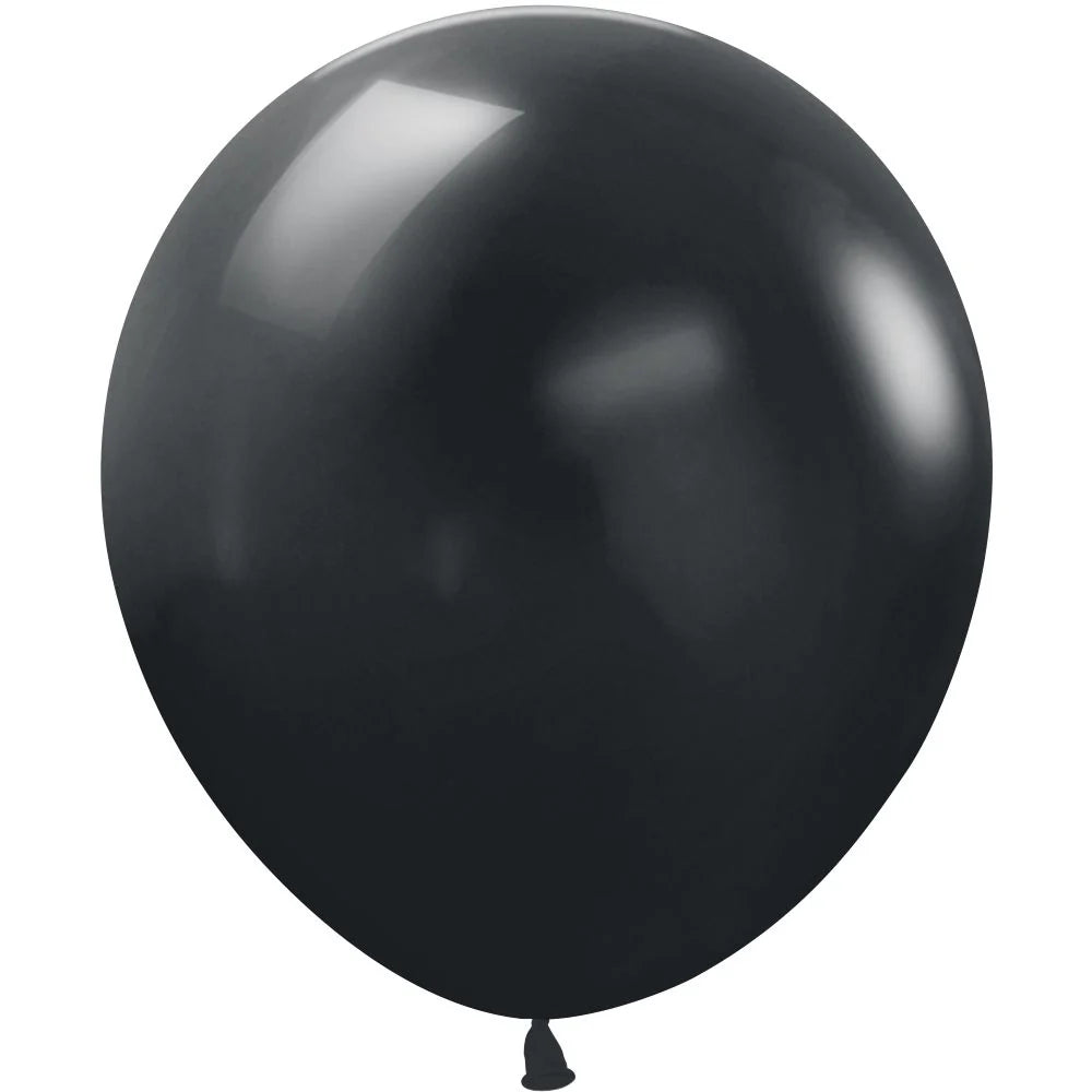 Sempertex 18" Deluxe Black Latex Balloons 25ct